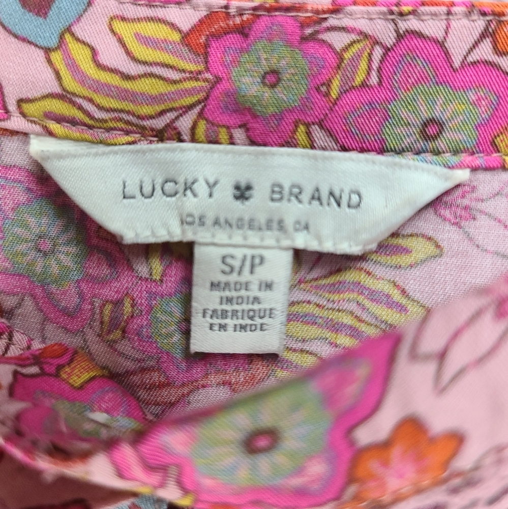 Lucky Brand Pink Floral Blouse - Picture 2 of 6